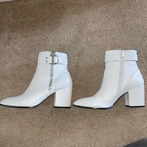 Steve Madden White Booties